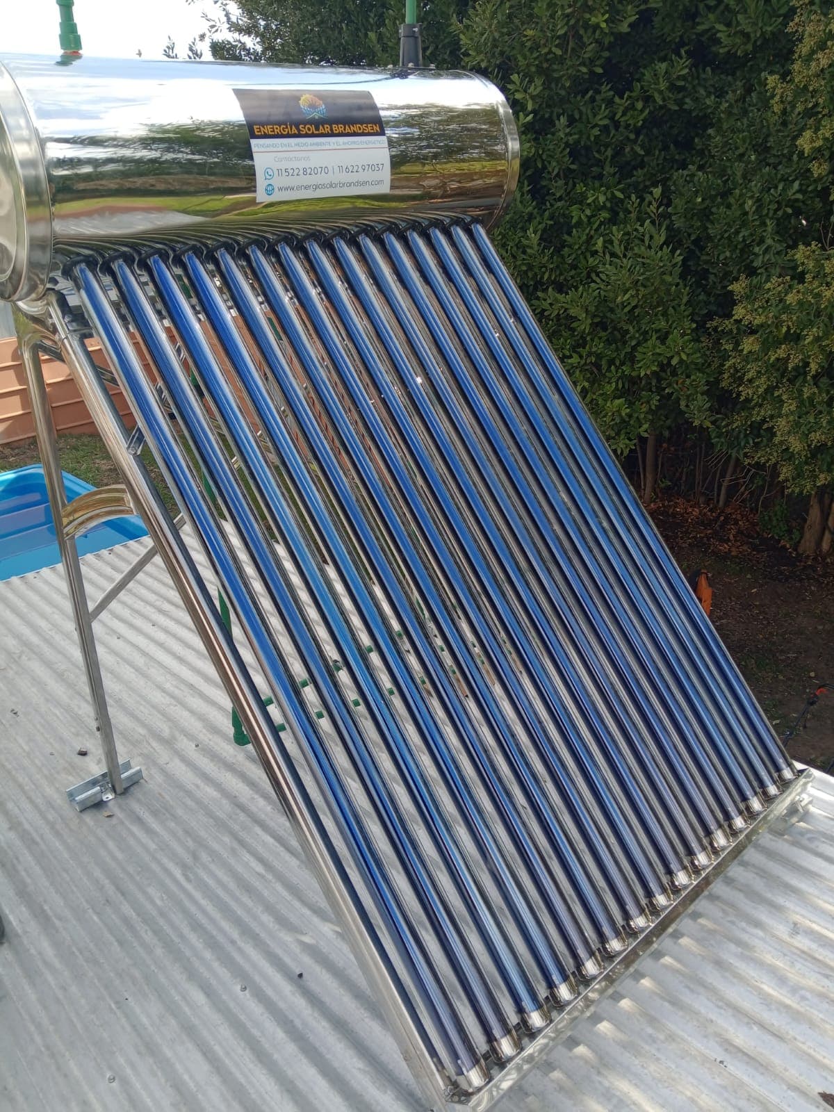 Termotanque solar instalado